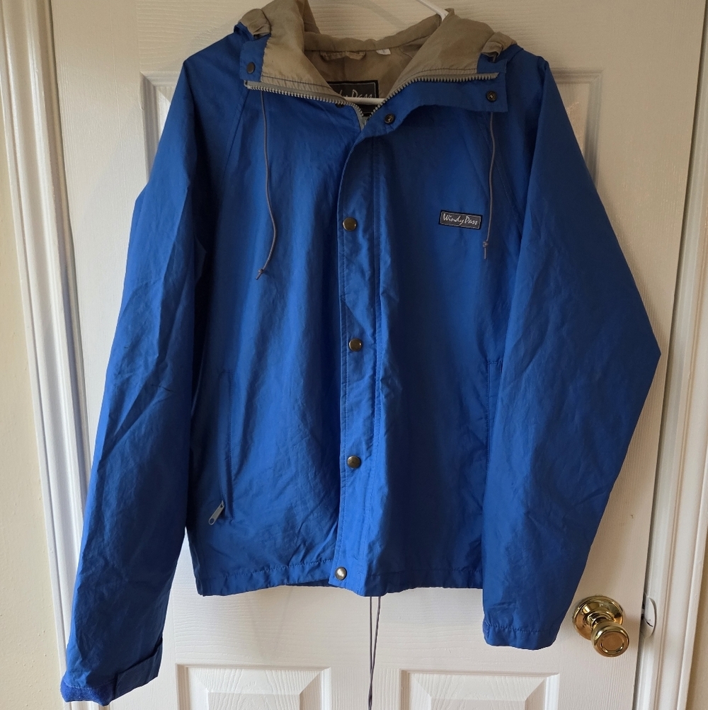 Windy Pass Vintage Jacket M North Face Gore Tex Hoodie Front Zip